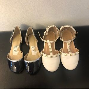 Sandals for girls white and black size 10